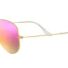 Ray-Ban Aviator Stor metall RB3025 Fuxia 112/4T