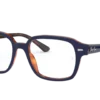 Ray-Ban RX-5382 Blauw Op Havana Rood