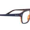 Ray-Ban RX-5382 Blauw Op Havana Rood