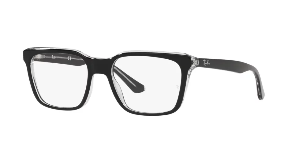 Ray-Ban RX-5391 čierne na priehľadnom podklade
