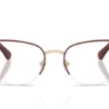 Swarovski  SK1023 Pale Gold/Burgundy Gunmetal Frame