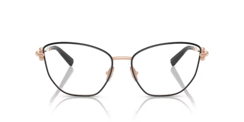 6162 - Black On Rose Gold frame / Clear lenses