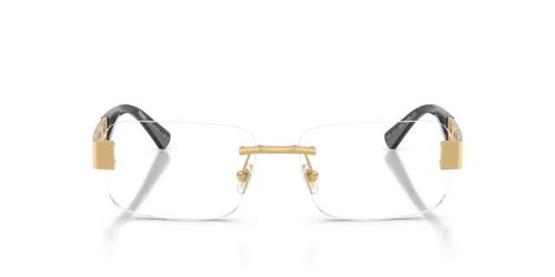 1002 - Gold frame / Clear lenses