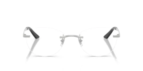 1001 - Monture argentée / Verres transparents