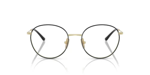 5195 - Top Black/Light Gold frame / Clear lenses