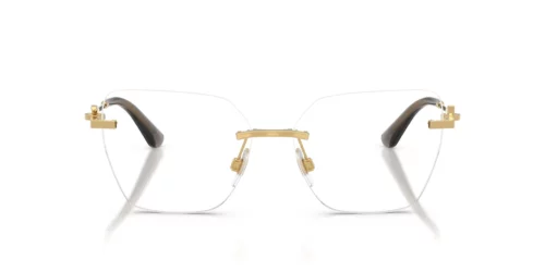 2 - Gold frame / Clear lenses