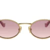 Miu Miu MU52YS Guld / Brun Gradient Violett