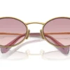 Miu Miu MU52YS Guld / Brun Gradient Violett