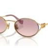 Miu Miu MU52YS Guld / Brun Gradient Violett