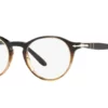 Persol PO-3092V Gradient Black & Striped Brown