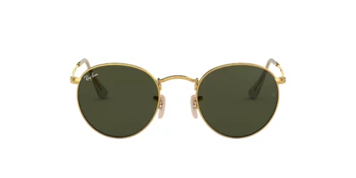Ray-Ban Round Metal RB3447 G-15 Green at EyeWearThese