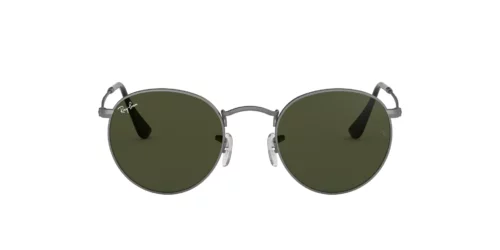 Ray-Ban Round Metal RB3447 G-15 Green at EyeWearThese