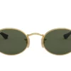 Lunettes de soleil Ray-Ban Oval RB3547N G-15 vertes EyeWearThese