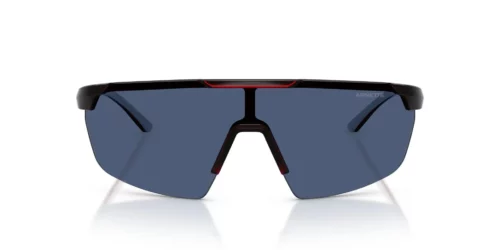 303980 - Red/Metallic Silver frame / DARK BLUE lenses