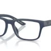 Emporio Armani  Cadre bleu mat caoutchouté EA3276U