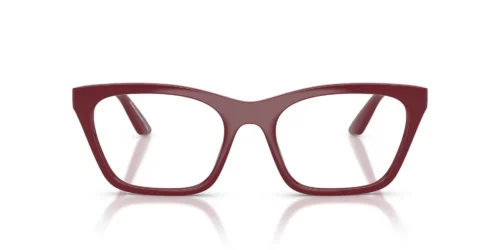 52611W - Montatura bordeaux lucida / Lenti trasparenti