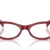 Cadre rouge transparent Miu Miu MU03ZV