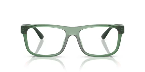 6243 - Shiny Transparent Green frame / Clear lenses