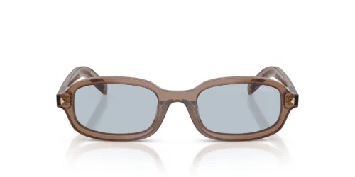 28I30W - Transparent Clay frame / Blue/Grey lenses