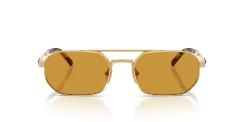 24J50P - Satin Gold frame / Dark Honey lenses