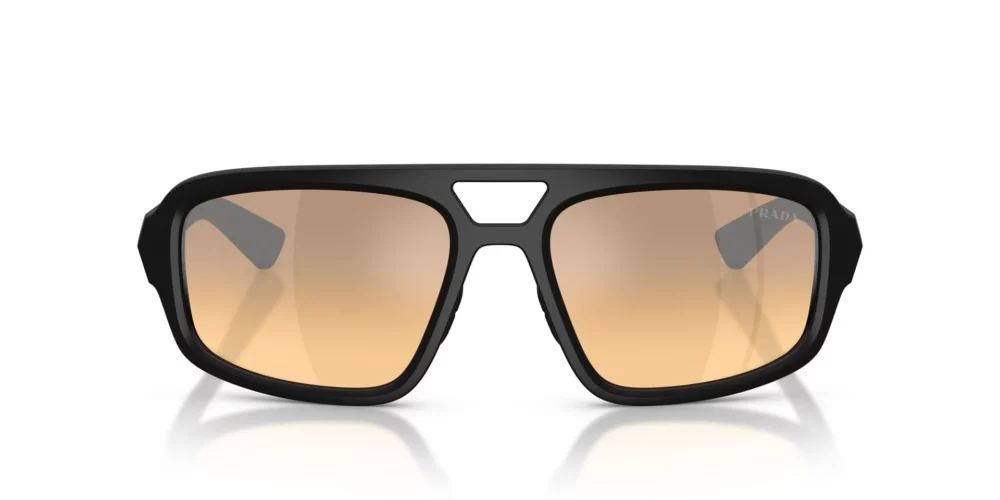 Prada Sport  PSB11SU Orange Miroir Argent Dégradé