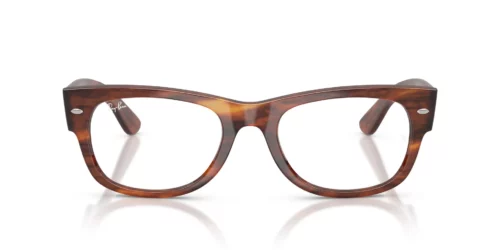 2144 - Striped Havana frame / Clear lenses