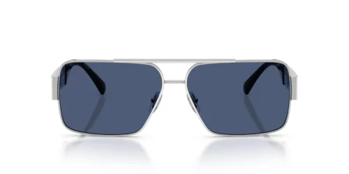 100180 - Silver frame / DARK BLUE lenses
