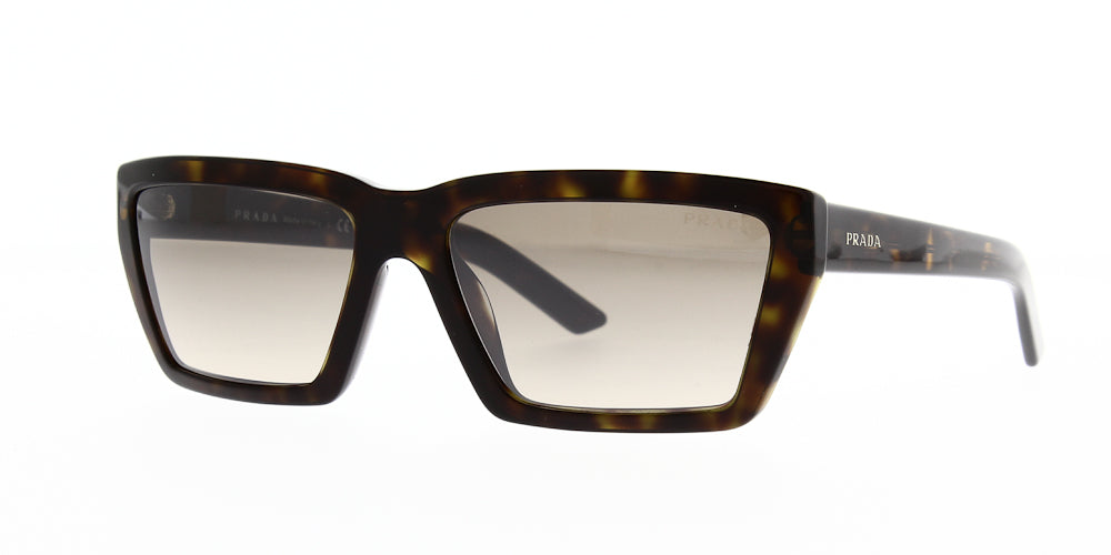 Prada PR04VS Brown Grad Grey Mirror Silver front view