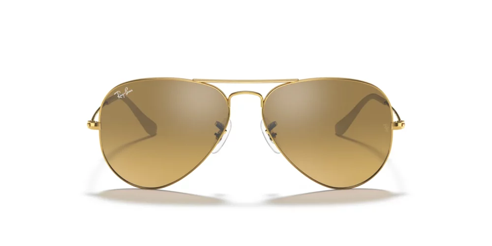 Ray-Ban RB3025 Brown Mirror Gradient Grey front view