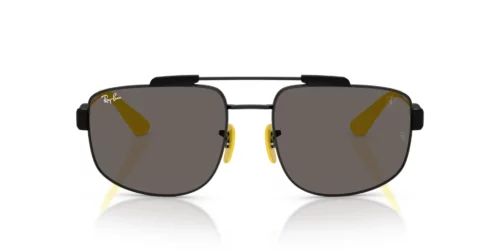 Ray-Ban RB3789M tummanharmaat aurinkolasit edestä päin