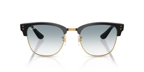 667779 - Black On Gold frame / Clear Gradient Blue lenses