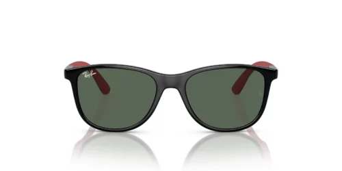 713171 - Black On Red frame / DARK GREEN lenses