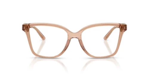 4051 - Light Brown Transparent frame / Clear lenses