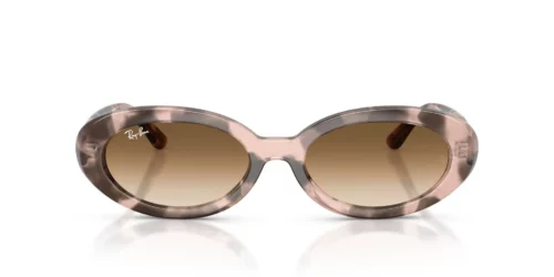 144951 - Opal Pink Havana frame / CLEAR GRADIENT BROWN lenses