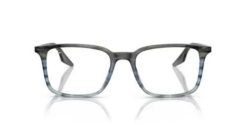 8254 - Striped Grey & Blue frame / Clear lenses