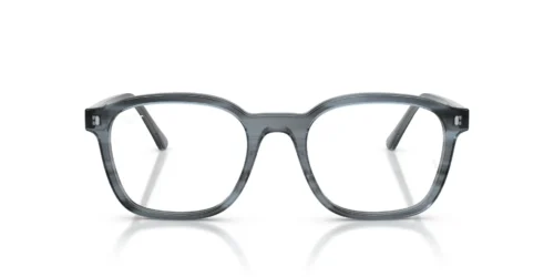 8456 - Striped Blue frame / Clear lenses