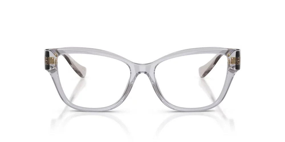 Clear Eyeglasses with Tortoise Accents