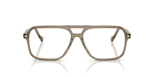 3293 - Transparent Brown Heart frame / Clear lenses