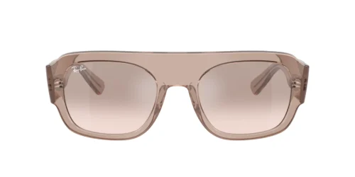 Ray-Ban RB2218 Hnědé zrcadlové stříbrné gradientní brýle