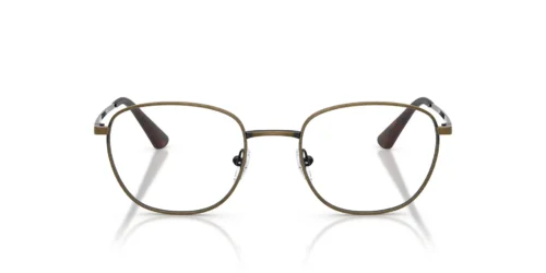 3446 - Shiny Anticate Gold frame / Clear lenses