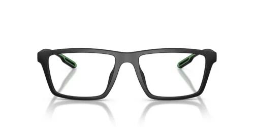 5001 - Matte Black/Green frame / Clear lenses