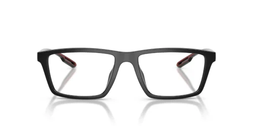 5017 - Shiny Black/Red frame / Clear lenses