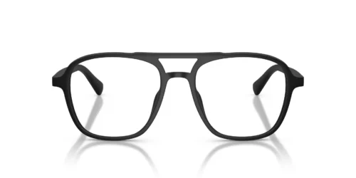 50011W - Monture noire mate / Verres transparents