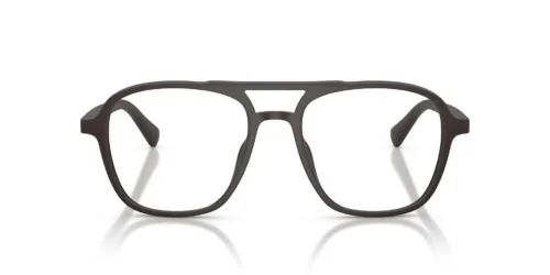 58581W - Monture marron foncé mat / Verres transparents