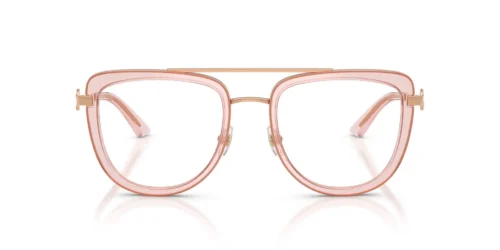 3008 - Rose Gold/Transparent Rose frame / Clear lenses