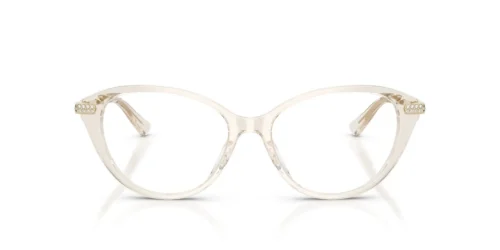 4050 - Beige Transparent båge / Klara linser