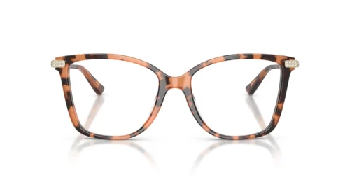 3913 - Pink Tortoise frame / Clear lenses