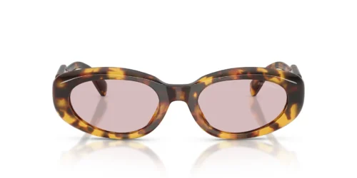 14L4I0 - Montatura color miele Havana / Lenti rosa