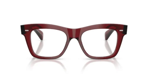 1673 - Deep Burgundy frame / Clear lenses