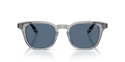 631780 - Shiny Transparent Grey frame / DARK BLUE lenses
